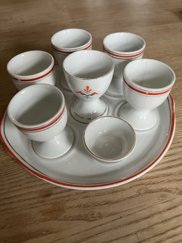 Set mit sechs eierbechern - mit,