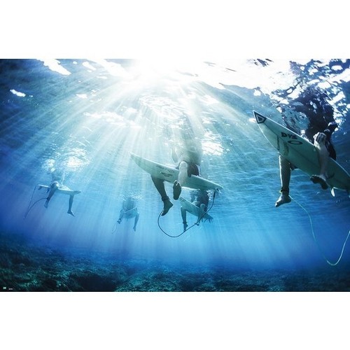 Poster surfer sitting - ,
