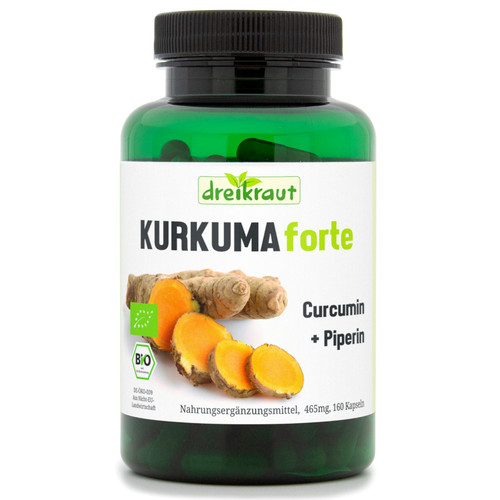 Kurkuma forte bio - kurkuma, bio-kapseln