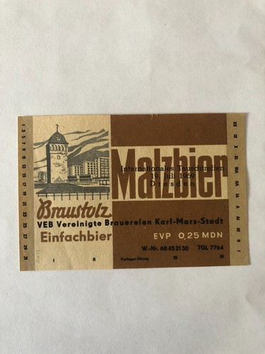 Bieretikett braustolz brauerei - bieretikett, braustolz-brauerei