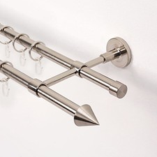 Gardinenstange edelstahloptik