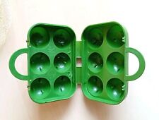 DDR 6 Eier Aufbewahrungs Box Dose Sonja Plaste Kunstoff Küche Camping  Zubehör 