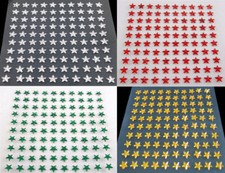 selbstklebende Schmucksteine/Glitzersteine Sterne 6 x 6 mm (verschiedene Farben)
