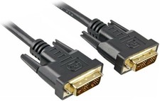 Sharkoon Kabel DVI-D > DVI-D schwarz, 5 Meter, Single Link, 18+1