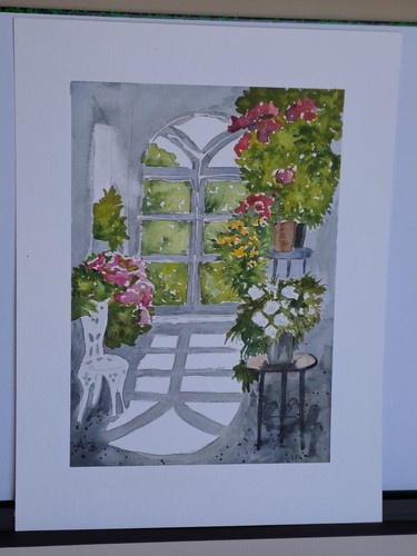 Aquarell bild handgemalt natur - aquarell,