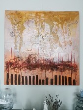 Selbstgemaltes acrylbild auf - acrylbild,