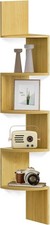 Eck-Wandregal 5 Ebenen Eiche