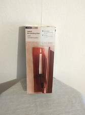 Wand-Kerzenleuchter, TCM, Terracotta mit Kerze, Neu