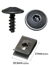 10 x Schraube Unterfahrschutz, Radkastenabdeckung + 10 Clips VW AUDI SEAT SKODA 