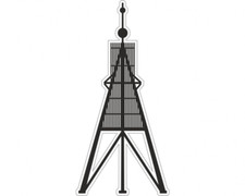 Aufkleber Kugelbake Cuxhaven