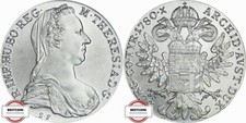 AUT  Maria Theresia Taler 1780 in UNC, Anlagemünze, Medalie spätere Prägung N P