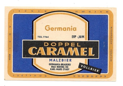 Bieretikett germania brauerei - bieretikett, germania-brauerei