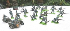 WK2 Britains Deetail 19 Soldaten Wehrmacht   Krad & Beiwagenkrad Mörser