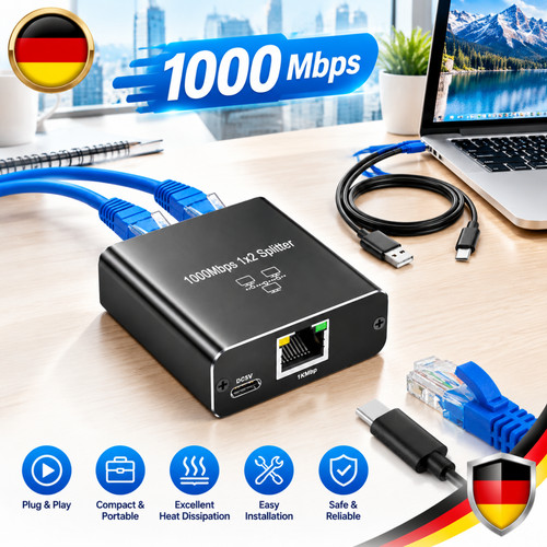Netzwerk splitter gigabit lan - gigabit,