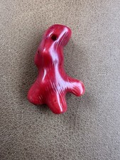 Anhänger sehr alter Korallenast Tief-Rot Koralle 3,5 cm Halskettenanhänger Samml