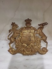 (1729) Goldfarbendes Zierrat Emblem für PICKELHAUBE o.Tschako Württemberg 