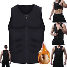 Herren Neopren Sauna Weste Body Shaperwear Schwitzweste Trainer TankTop Fitness