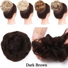 Damen Haarteil Haargummi Haarverlängerung Haarknoten Donut Bun Wie Echthaar Dutt