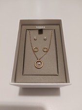 Fossil JGFTSET1047 Schmuckset Kette Ohrringe rosè gold Edelstahl Ohrstecker 