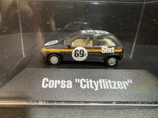 Herpa Opel Corsa " Cityflitzer " Werbemodell Sixt schwarz in Vitrine 1:87 HO
