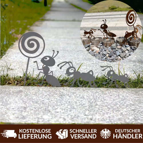 Teilig rostige ameisen deko - rostige,