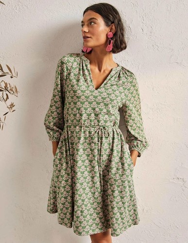 Boden notch neck jersey mini - notch,