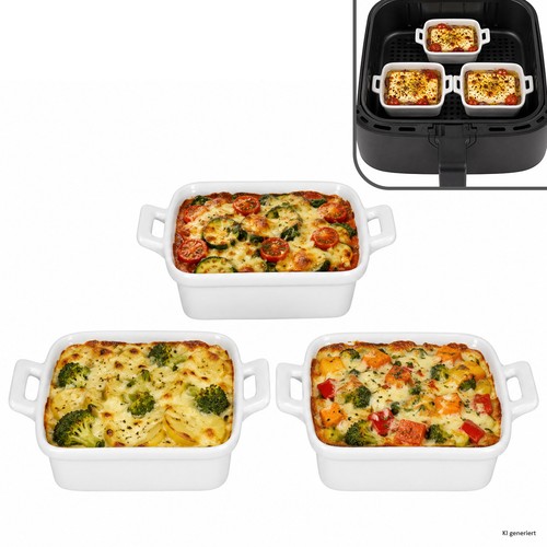 Stabil mini auflaufform - 3x,