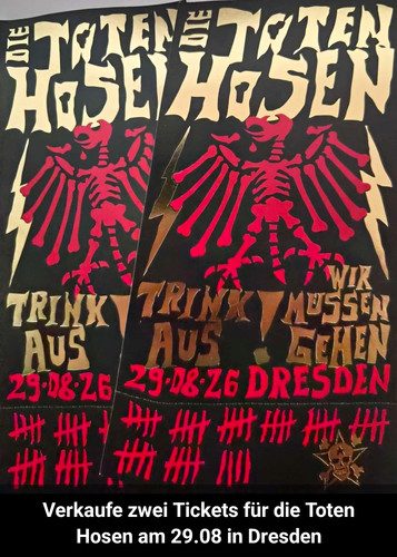 Die toten hosen 2 tickets - hosen, –