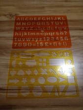 Buchstaben /Zeichen Schablonen Set