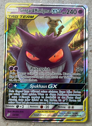 Pokémon tcg gengar mimigma - &,