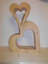 Holz Herzen - Handarbeit aus Kirschbaum Holz -Unikat - Hochzeitsdeko, Muttertag