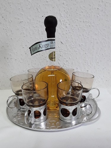 Rum kogge flasche - rum, gläser