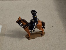 Elastolin 4 cm Umbau, Sammlerbemalung Blaurock, Reiter, Nr. 84