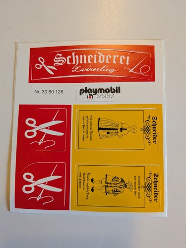 Playmobil aufkleber neu 70er - playmobil, aufkleber,