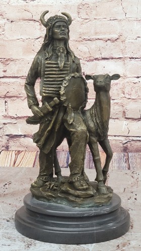 Indianer metall kunst skulptur - indianer,