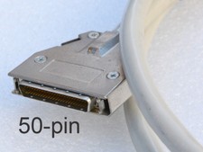 SCSI KABEL HALF PITCH 50-PIN STECKER <-> 50-PIN SCSI STECKER SCANNER HDD ZIP #7