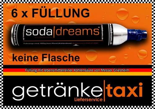 Füllung co2 zylinder soda - 6x,