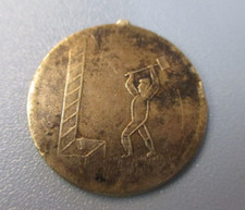 LUKAS uralt : Hau den Lukas : Jahrmarkt - Bronze Marke / Dm 23 mm