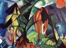 FRANZ MARC - PFERDE UND ADLER