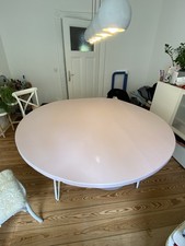 Runder Esstisch Massivholz Durchm. 1,78 cm Flieder Eiche