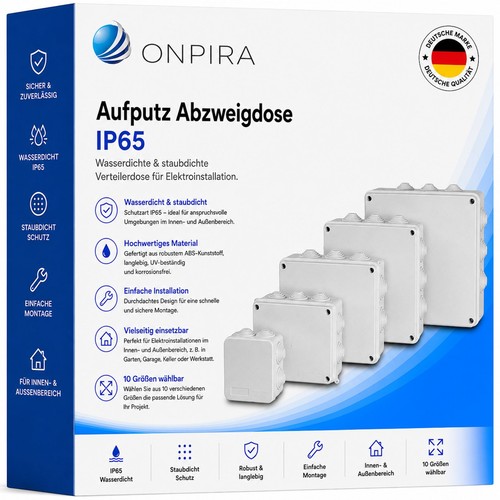 Aufputz abzweigdose - aufputz,