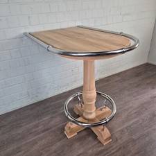 25888 Wand-Stehtisch Teakholz