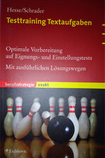Testtraining Textaufgaben, Hesse/Schrader, TB, sehr guter Zustand