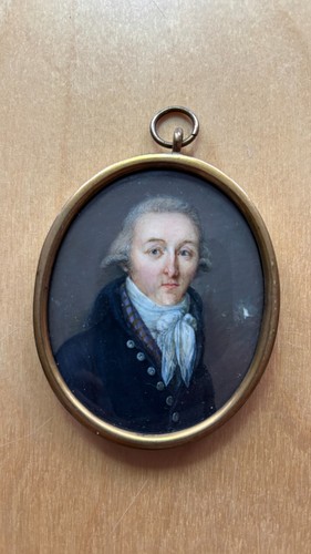 Porträtminiatur eines herrn - eines,