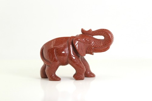 Elefant figur brauner roter - elefant,