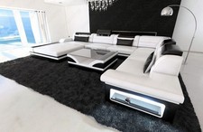 Ledersofa Couch Wohnlandschaft