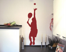 Wandtattoo Tennisspieler