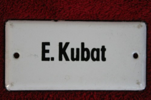 Antikes emailschild 5cm - 10, x