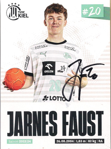 Autogramm jarnes faust - autogramm,