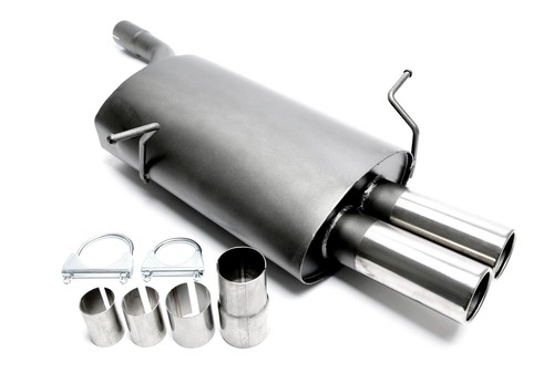 Sportauspuff 2x76mm für bmw - sportauspuff,